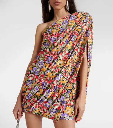 Stella McCartney Floral one-shoulder minidress | Thumbnail 5