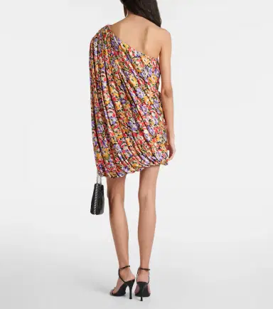 Stella McCartney Floral one-shoulder minidress | Thumbnail 6