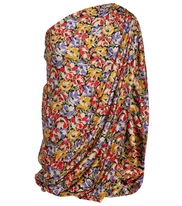 Stella McCartney Floral one-shoulder minidress