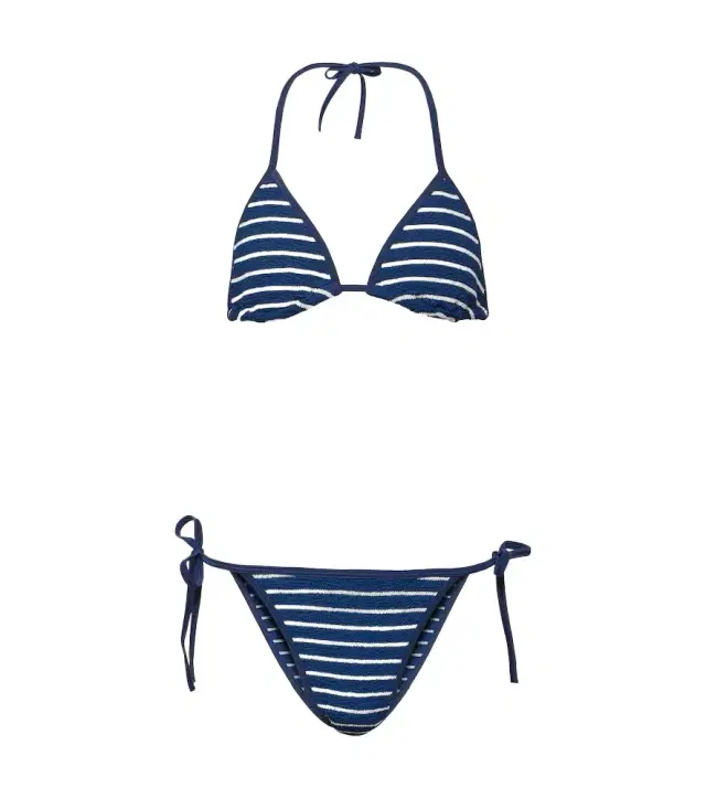 Hunza G Gina striped bikini