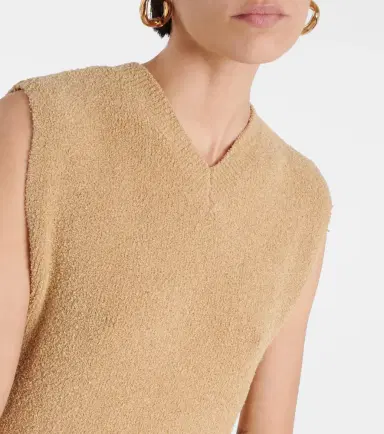 TOTEME Cotton-blend terry sweater vest | Thumbnail 2