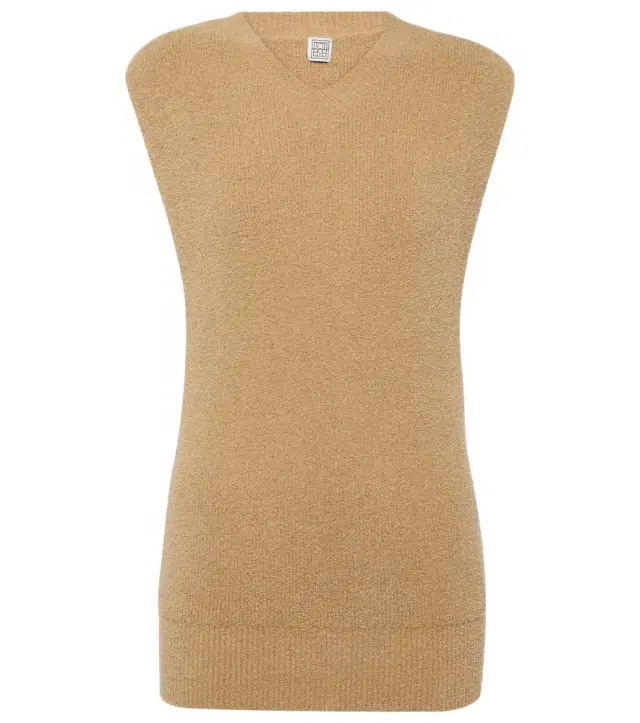 TOTEME Cotton-blend terry sweater vest