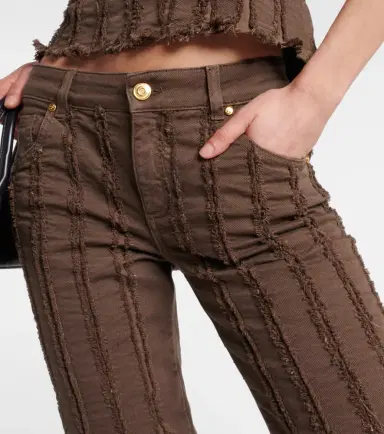 BLUMARINE Low-rise cotton-blend cropped pants | Thumbnail 2 BLUMARINE Low-rise cotton-blend cropped pants | Thumbnail 2