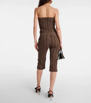 BLUMARINE Low-rise cotton-blend cropped pants | Thumbnail 5 BLUMARINE Low-rise cotton-blend cropped pants | Thumbnail 5