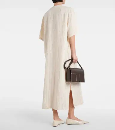 Toteme Pinstriped midi shirt dress | Thumbnail 2