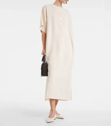Toteme Pinstriped midi shirt dress | Thumbnail 4