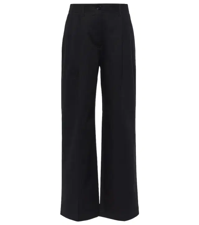 Toteme Cotton twill wide-leg pants