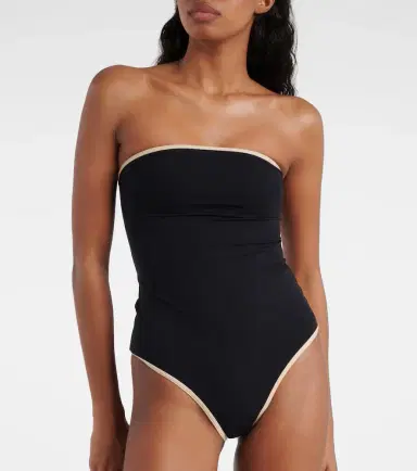 Toteme Strapless jersey swimsuit | Thumbnail 4