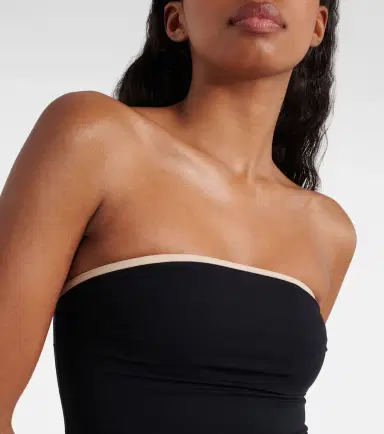 Toteme Strapless jersey swimsuit | Thumbnail 5