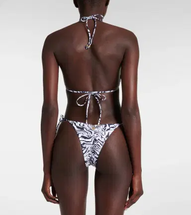 Bananhot Ring-detail zebra-print bikini bottoms | Thumbnail 2