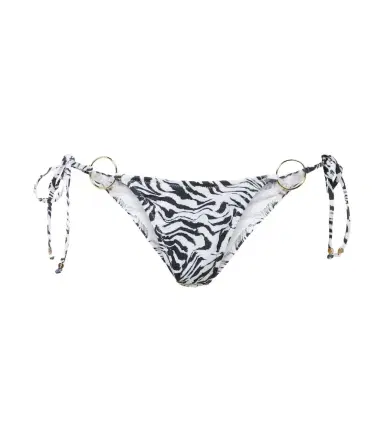 Bananhot Ring-detail zebra-print bikini bottoms | Thumbnail 1