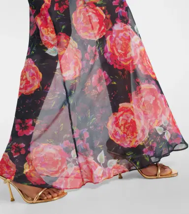 Bananhot Floral chiffon beach cover-up | Thumbnail 2