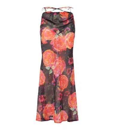 Bananhot Floral chiffon beach cover-up | Thumbnail 1