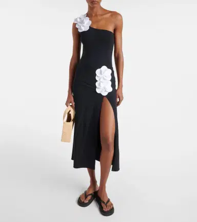 Karla Colletto Tess floral-appliqué beach cover-up | Thumbnail 2