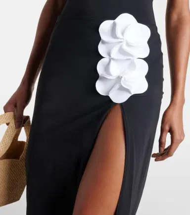 Karla Colletto Tess floral-appliqué beach cover-up | Thumbnail 3