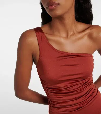 Karla Colletto Ruched one-shoulder swimsuit | Thumbnail 5