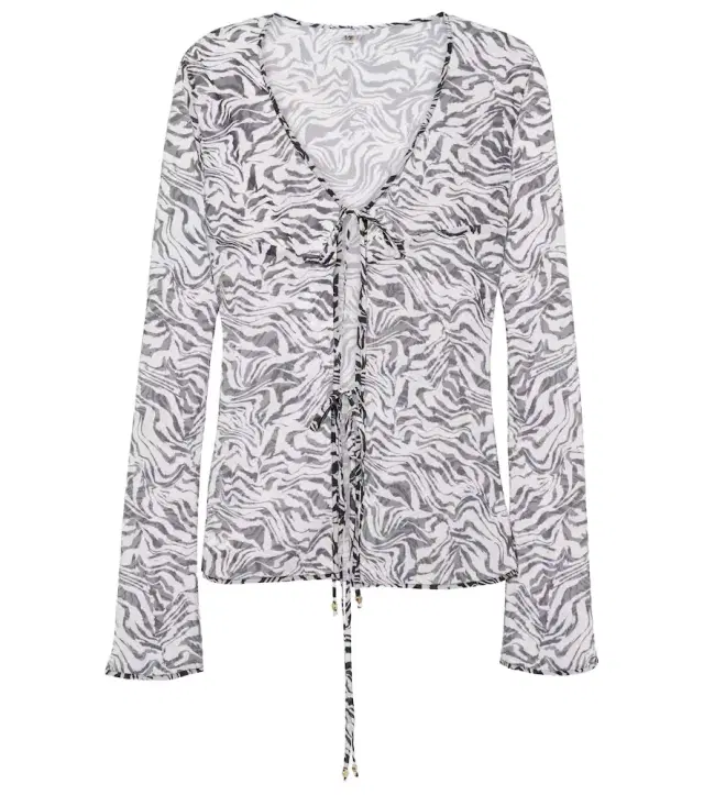 Bananhot Vanessa zebra-print beach cover-up