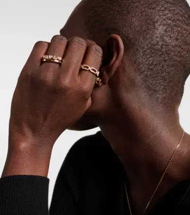 Bucherer Fine Jewellery Link 18kt gold ring with diamonds | Thumbnail 2
