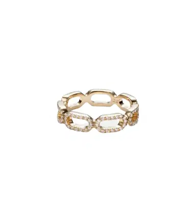 Bucherer Fine Jewellery Link 18kt gold ring with diamonds | Thumbnail 1
