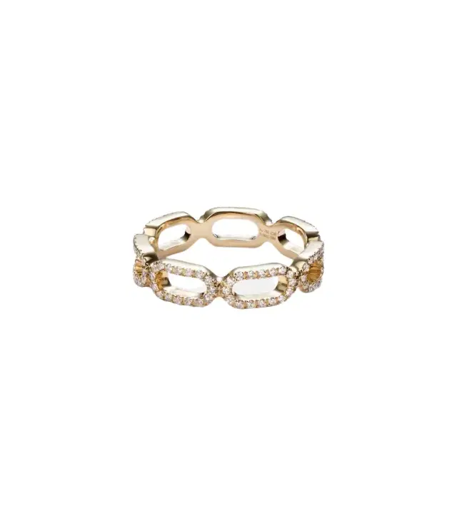 Bucherer Fine Jewellery Link 18kt gold ring with diamonds