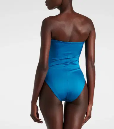 Karla Colletto Ruched strapless swimsuit | Thumbnail 4