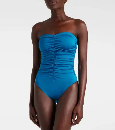 Karla Colletto Ruched strapless swimsuit | Thumbnail 5