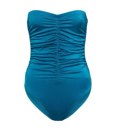 Karla Colletto Ruched strapless swimsuit | Thumbnail 1