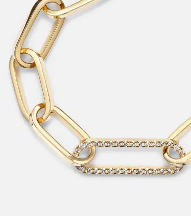 Bucherer Fine Jewellery Link 18kt gold bracelet with diamonds | Thumbnail 4