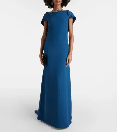 Safiyaa Sallie embellished crêpe gown | Thumbnail 2