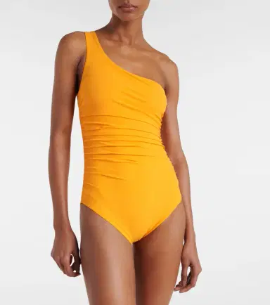 Karla Colletto Ruched one-shoulder swimsuit | Thumbnail 2