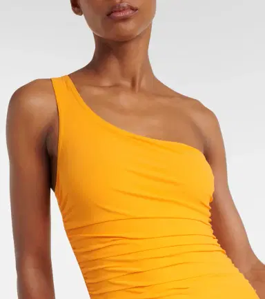 Karla Colletto Ruched one-shoulder swimsuit | Thumbnail 3