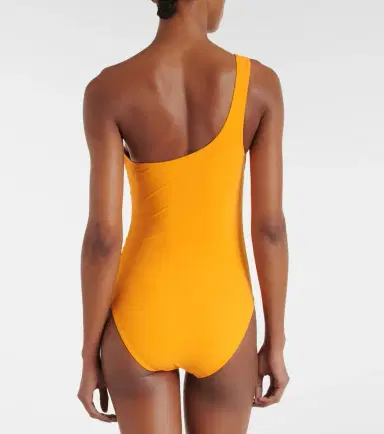 Karla Colletto Ruched one-shoulder swimsuit | Thumbnail 4