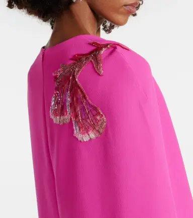 Safiyaa Mattia caped embellished gown | Thumbnail 4