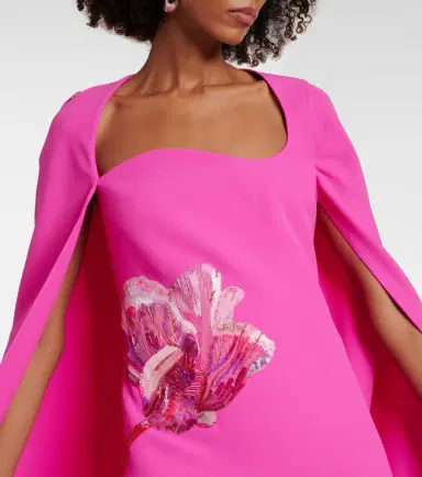 Safiyaa Mattia caped embellished gown | Thumbnail 5