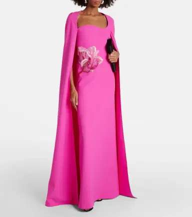 Safiyaa Mattia caped embellished gown | Thumbnail 6