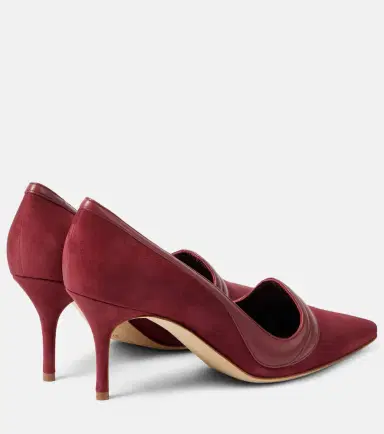 Manolo Blahnik Ajarafa 70 suede and leather pumps | Thumbnail 4