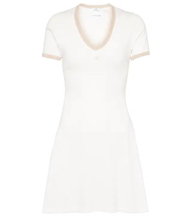 Courreges Courrèges Logo cotton minidress
