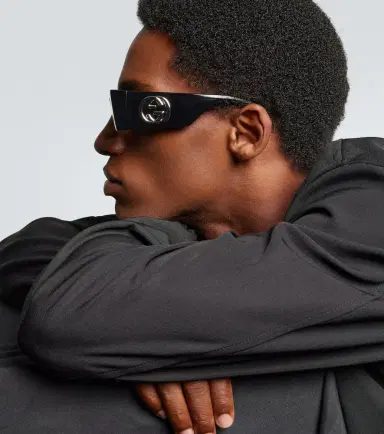 Gucci Fashion Show rectangular sunglasses | Thumbnail 4 Gucci Fashion Show rectangular sunglasses | Thumbnail 4