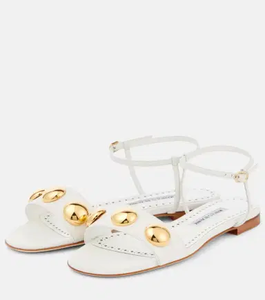 Manolo Blahnik Chaouhen embellished leather sandals | Thumbnail 4 Manolo Blahnik Chaouhen embellished leather sandals | Thumbnail 4