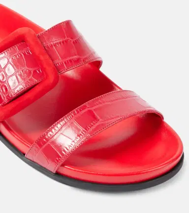 Manolo Blahnik Mayfu croc-effect leather sandals | Thumbnail 2 Manolo Blahnik Mayfu croc-effect leather sandals | Thumbnail 2