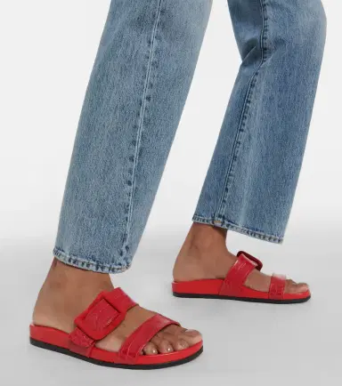 Manolo Blahnik Mayfu croc-effect leather sandals | Thumbnail 6 Manolo Blahnik Mayfu croc-effect leather sandals | Thumbnail 6