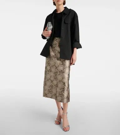 'S Max Mara Diletta jacquard midi skirt | Thumbnail 4