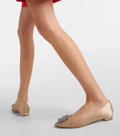 Manolo Blahnik Hangisiflat 70 embellished satin ballet flats | Thumbnail 6 Manolo Blahnik Hangisiflat 70 embellished satin ballet flats | Thumbnail 6