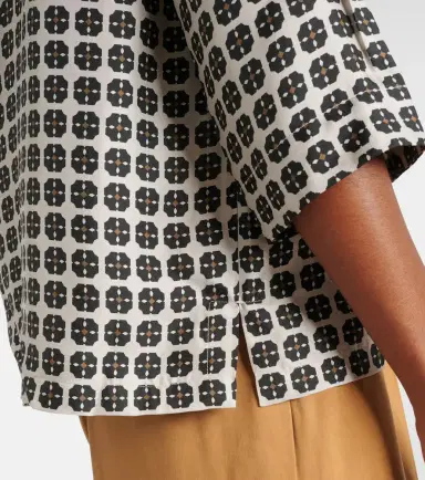 'S Max Mara Ribes checked silk top | Thumbnail 3