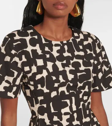 'S Max Mara Callas printed cotton poplin midi dress | Thumbnail 2