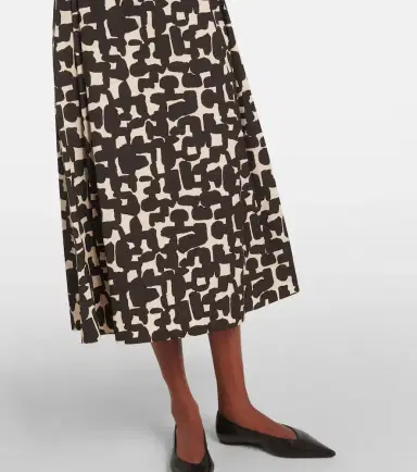 'S Max Mara Callas printed cotton poplin midi dress | Thumbnail 5