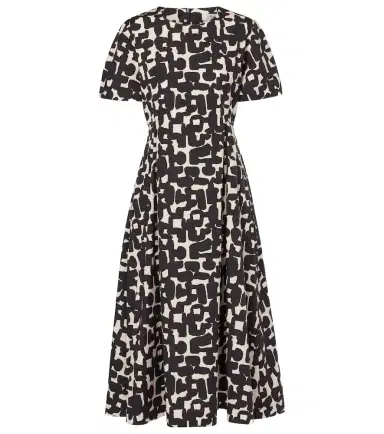 'S Max Mara Callas printed cotton poplin midi dress | Thumbnail 1