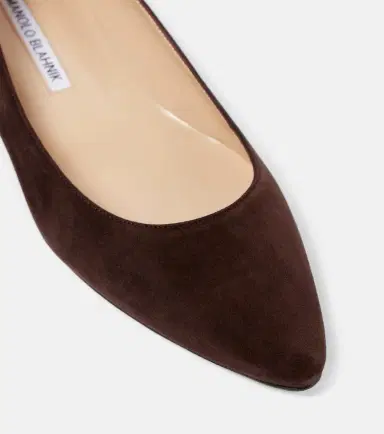 Manolo Blahnik Lanza BB suede ballet flats | Thumbnail 2