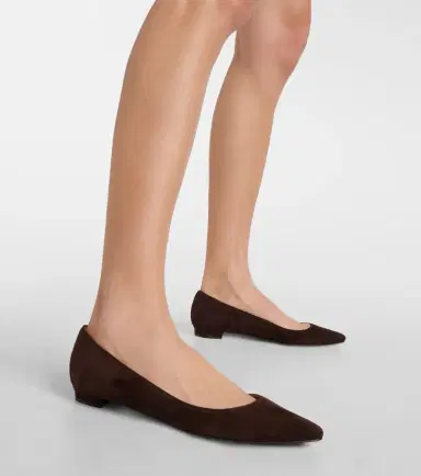 Manolo Blahnik Lanza BB suede ballet flats | Thumbnail 5