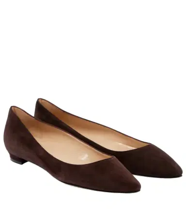Manolo Blahnik Lanza BB suede ballet flats | Thumbnail 1